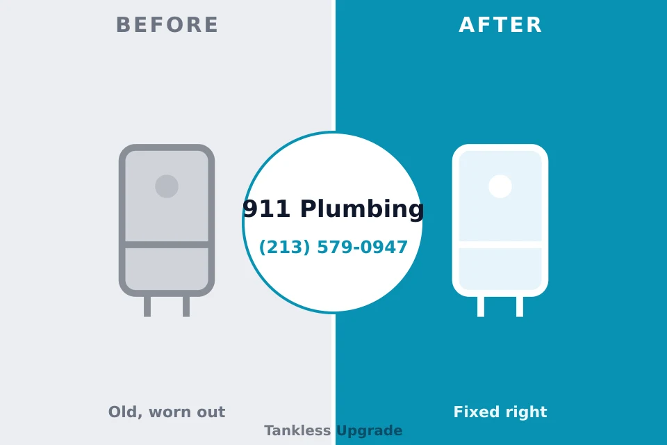 Before and after: plumbing repair Munroe Falls, OH